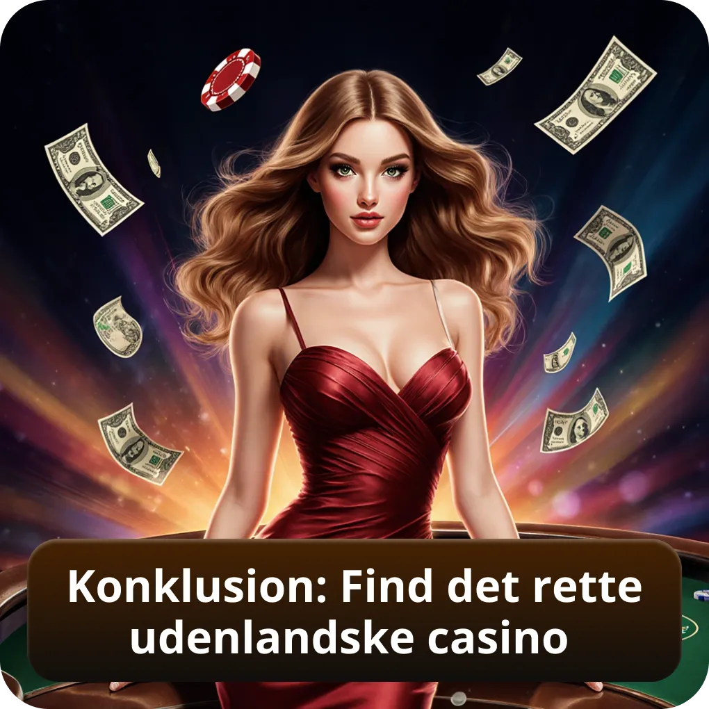 Konklusion: Find det rette udenlandske casino