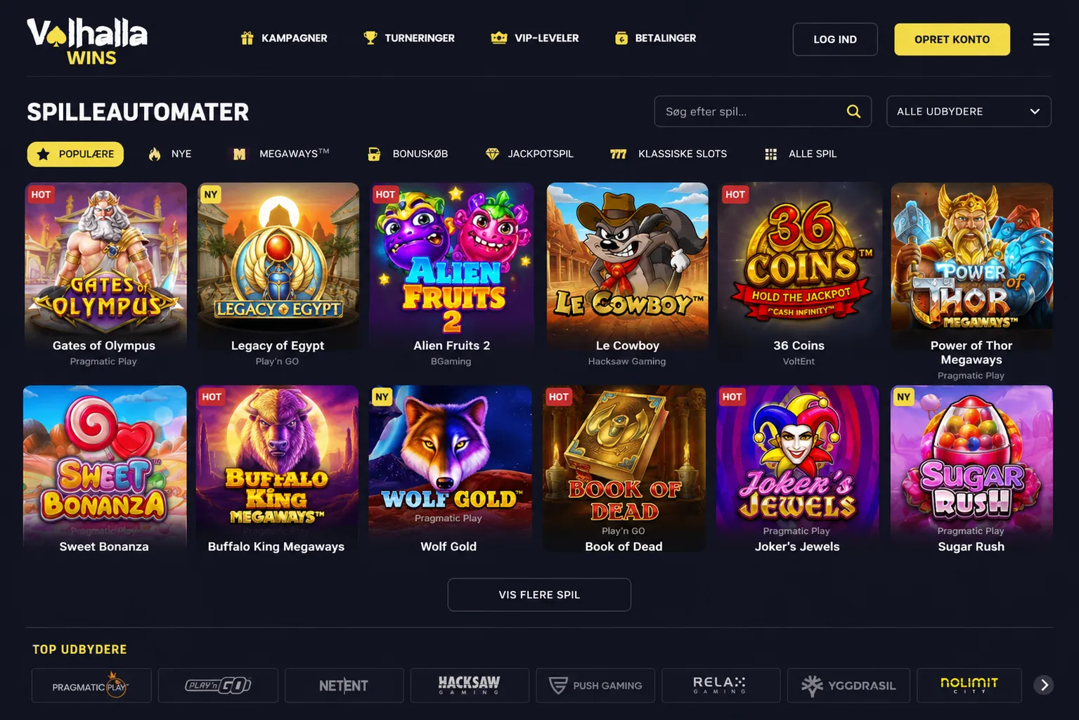 Spil fra Play'n GO, NetEnt og andre på online casino uden MitID